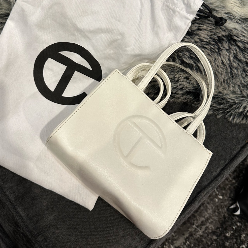 White Mini Telfar Bag